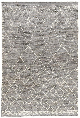 Berber Grau Hoher Flor Teppich