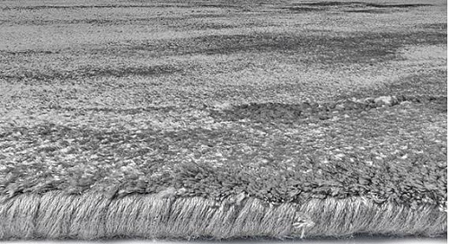 Luna Grau Rund Teppich