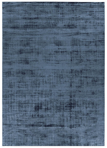 Nachtblau Bananenseide Teppich