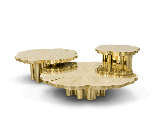 Fortuna Gold 3‑teiliges Couchtisch‑Set