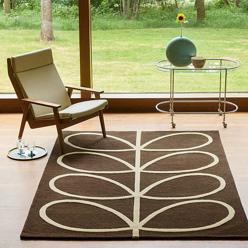 Giant Linear Stem Walnut Teppich