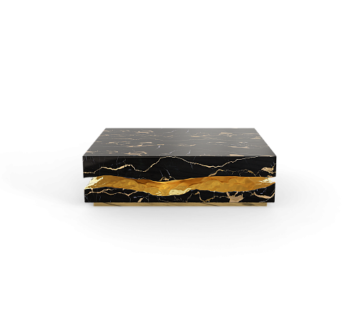 Boulder Portoro‑Marmor‑Tisch
