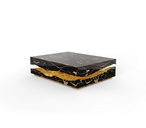 Boulder Portoro‑Marmor‑Tisch