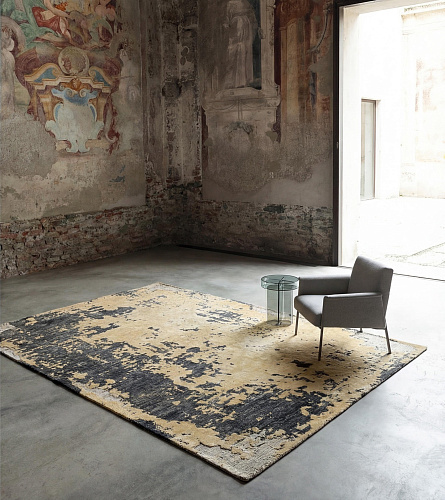 Charcoal Weathered Canvas Teppich