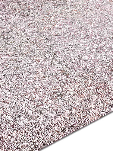Ferahan Splash Pastel Light Pink Teppich