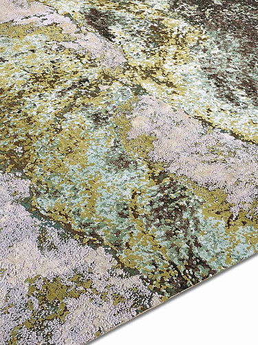 Waves Original auf Beige‑Olive Teppich