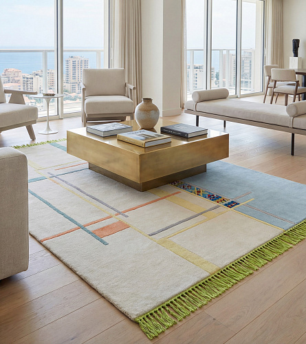 Linear Atlas Blue Teppich