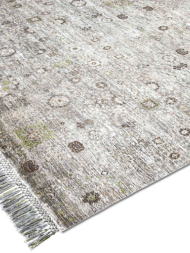 Rajasthan Agra Original auf Salbei Teppich