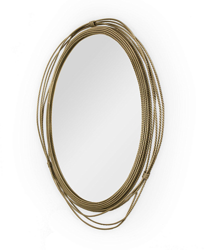 Runder Messing-Wandspiegel