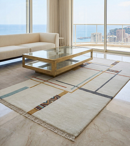 Linear Atlas Warm Teppich
