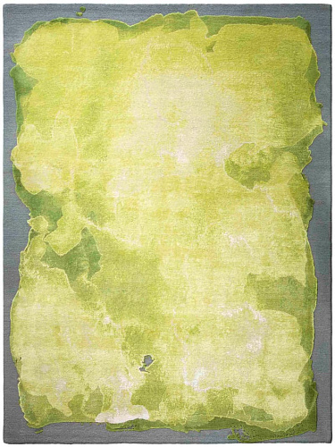 Mono Mars Yellow auf Grau‑Klein‑Grün Teppich
