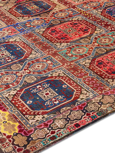 Original auf Natur-Schwarz Teppich