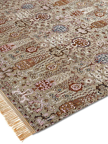 Isfahan Reverse Original auf Grey Green Teppich