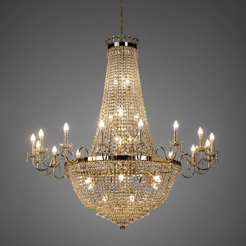 Luxus Kristall-Kronleuchter in Soft Gold