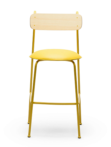 Lena SG-75 Gelber Eschenholz-Barhocker