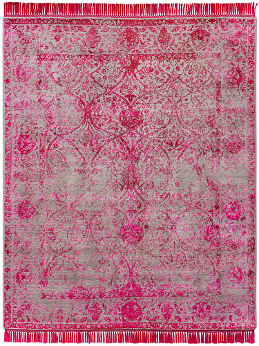 Strawberry auf Naturgrau Teppich