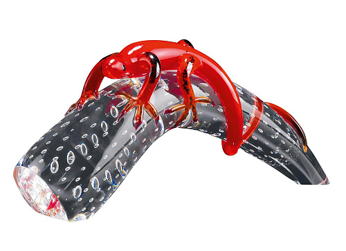 Glashorn mit Gecko Figur