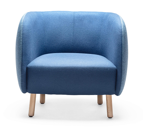 Mousse P Blauer Sessel