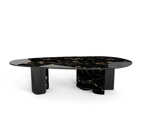 Athena Portoro Marmor & Onyx Esstisch