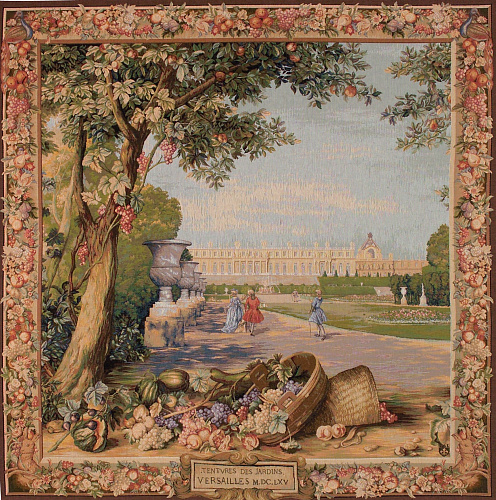 Versailles (Quadrat) Wandteppich