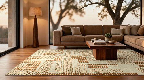 Zen Garden Dryed Banana Teppich