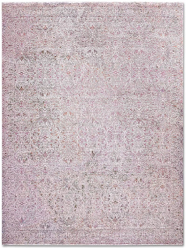 Ferahan Splash Pastel Light Pink Teppich