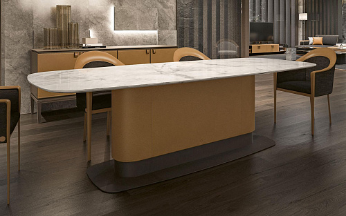 Großer Marmor‑Esstisch