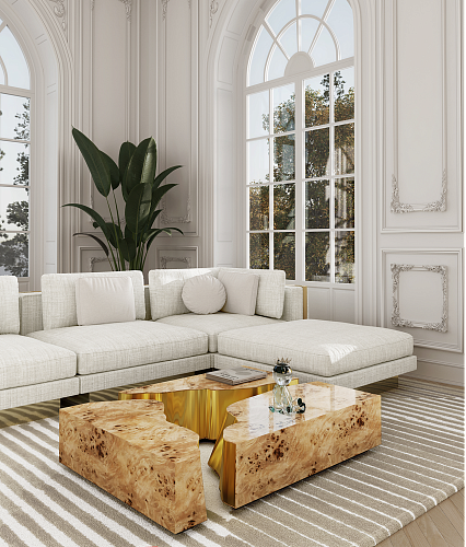 Fissure Poplar‑Couchtisch