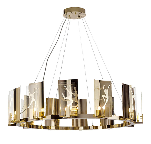 Soft Gold Runder Kronleuchter