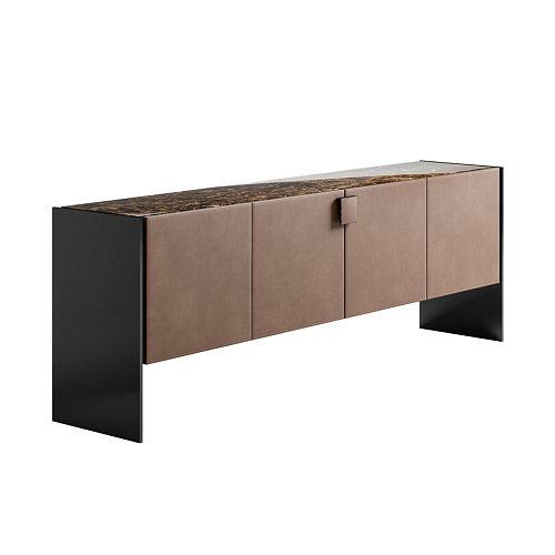Sideboard mit Ledertüren
