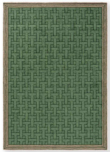 TB T Monogram Jadegrün Outdoor 455807 Teppich