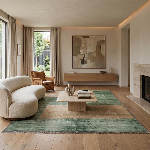 Sage Mosaic Green Teppich
