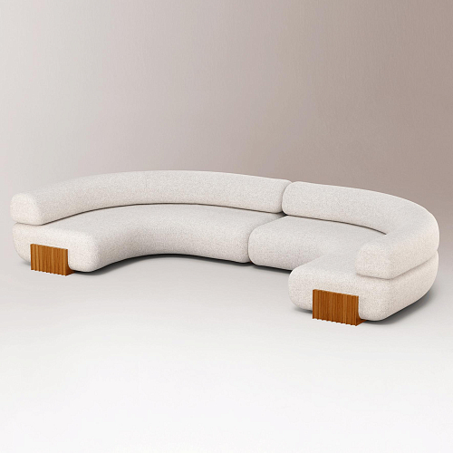 Carmel Wood Modulares Sofa
