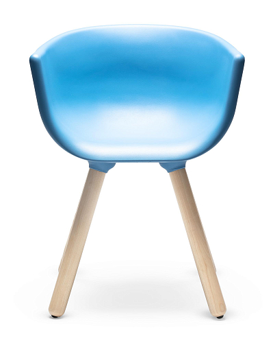 Tulip S Blauer Stuhl