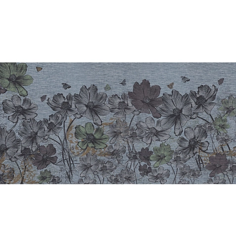 Jeans Flowers Tapete