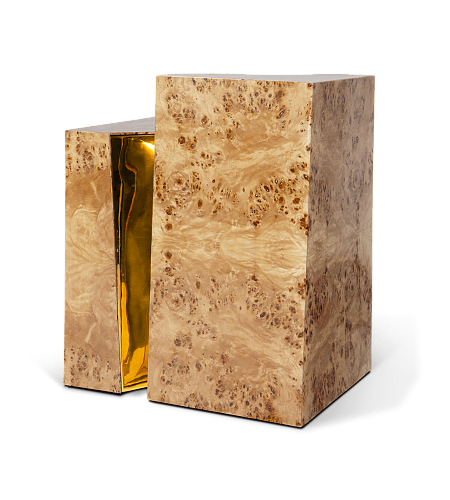 Fissure Poplar‑Beistelltisch