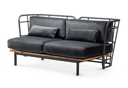 Jujube D Schwarzes Outdoor-Sofa
