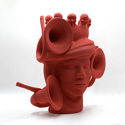 Maure‑Kopf handgefertigte Skulptur