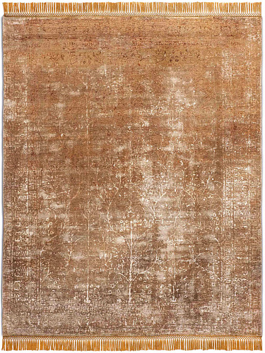 ZeroPile Ex Tiefviolett auf Beige‑Mix Teppich