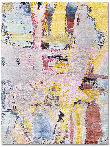 Original auf Hellgrau Teppich