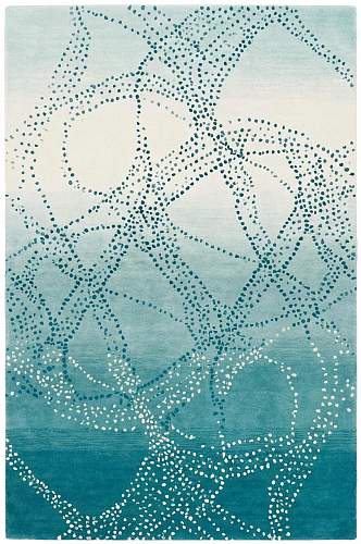 Ocean Web Teal Teppich