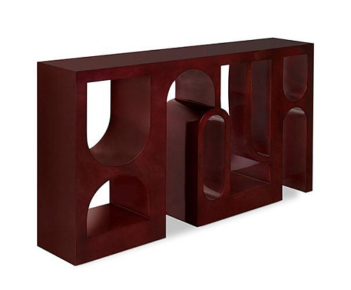 Hochglanz-Roter Premium-Konsolentisch
