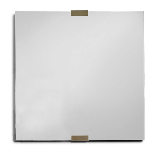 Bronze‑besetzter Leder Elegance Spiegel