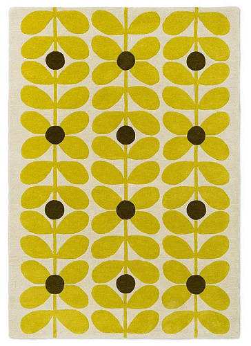 Sixties Stem Yellow Teppich