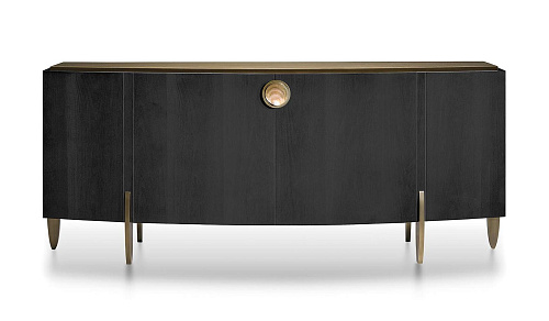 Gloss & Pearl Buffet mit Bronze­beinen