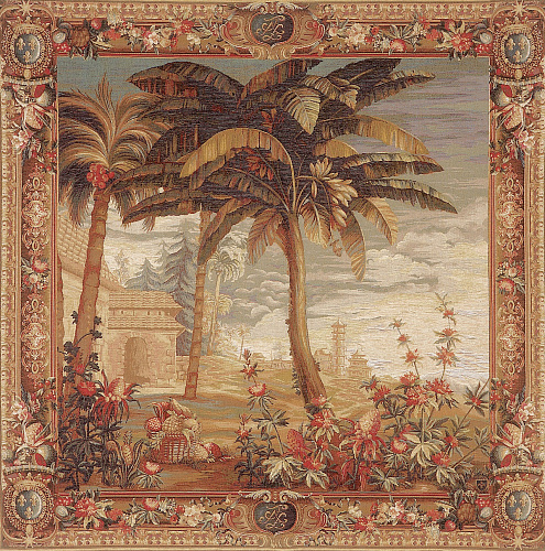 Die Ananasernte – Exotische Landschaft Wandteppich