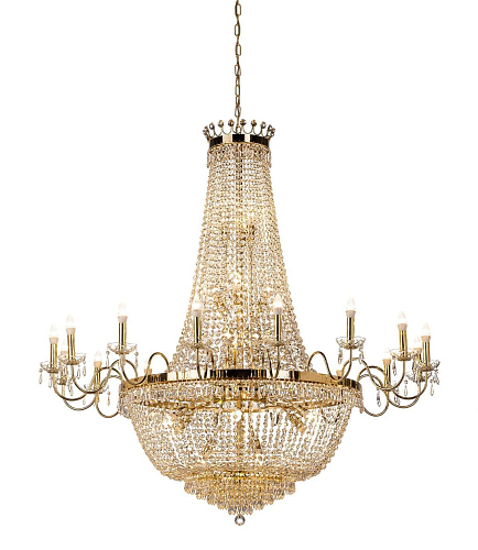 Luxus Kristall-Kronleuchter in Soft Gold