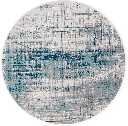 Bronx Azurite 8421 Runder Teppich
