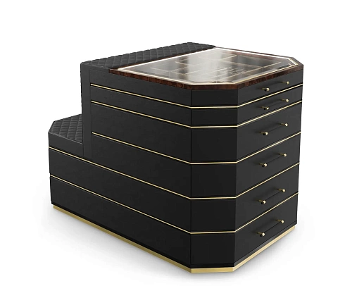 Cadence Schwarze Insel‑Schrank