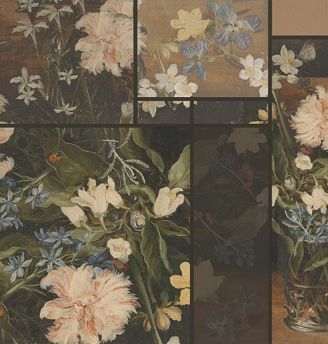 Vintage Flowers Tapete